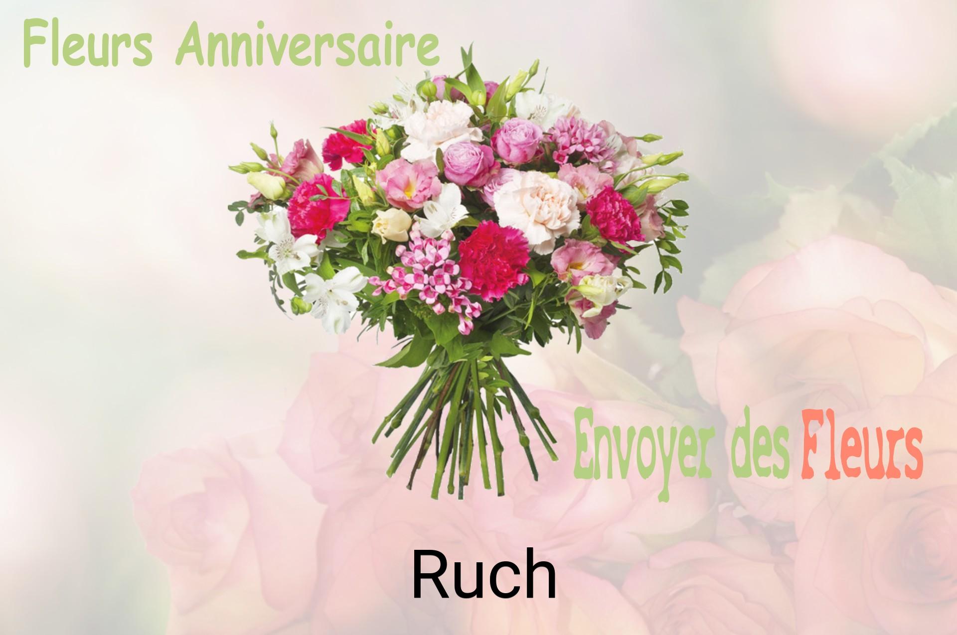 Bouquet de fleurs d’anniversaire livré à Ruch